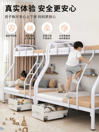 Bunk Bed Iron Frame Double Bed for Adults and Children Space-Saving