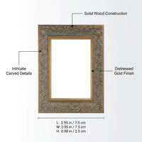 Ornate Picture Frame for Living Room, Embossed Detailing Photo Frame, Art Enthusiast Picture Frame, Birthday Gift Picture Frame Ornate
