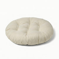Tufted Seat Cushion Wipe-Clean Round Floor Pillow Thick for Camping