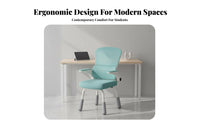 Adjustable 4-Leg Task Chair Ergonomic Design Study Seat High Back with Headrest