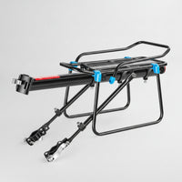 Quick-Release Bike Rear Rack Aluminum Alloy Bike Cargo Rack Heavy Duty Cycle Luggage Carrier Sturdy for Commuting