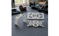 Motor Cooling Fin Bracket Aluminum Motor Mount with Fan Bracket Lightweight for Hobbyists