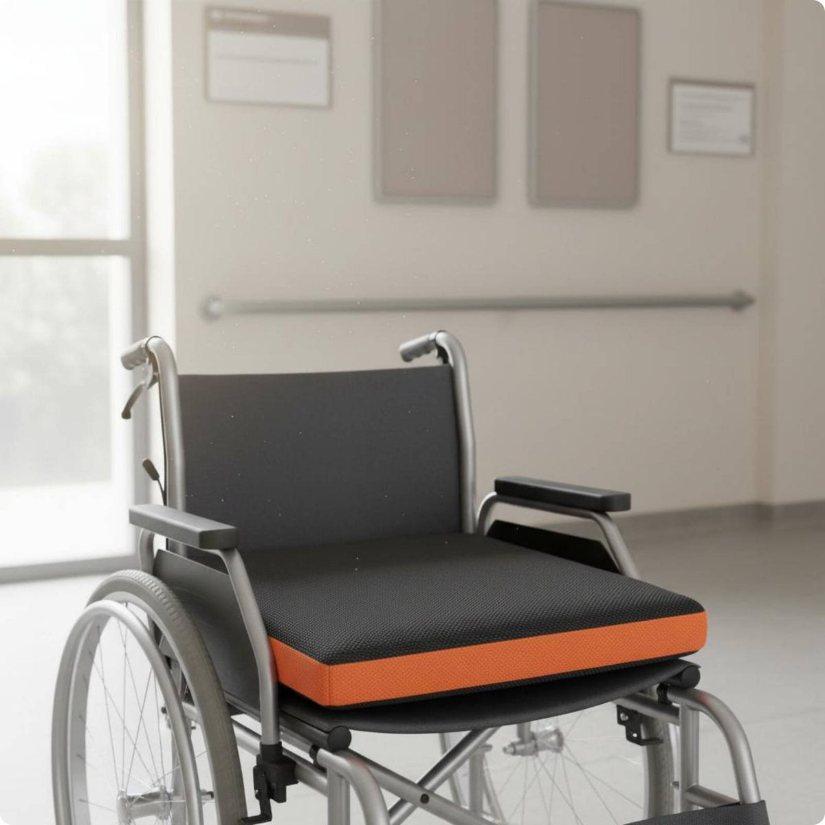 Dimpled Crate Wheelchair Cushion Pressure Relief Breathable Wheelchair Seat Pad