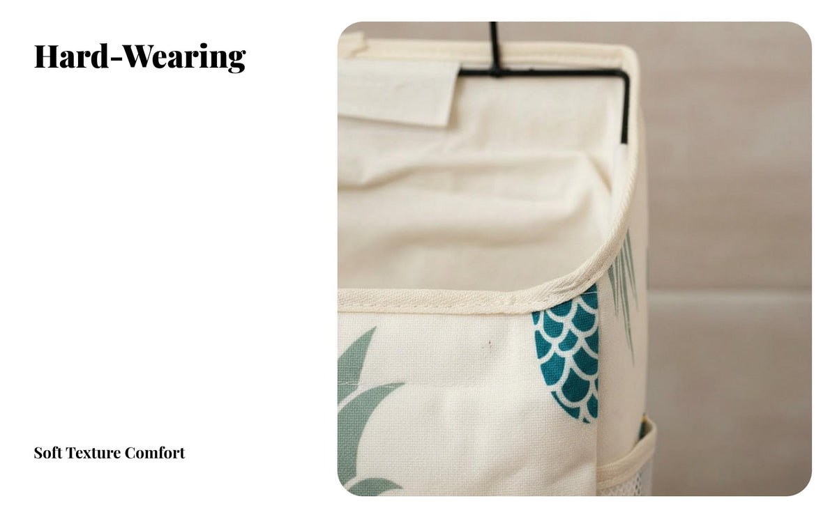 Easy to Hang Textile Utility Pocket Space-Saving Solution Wall Pouch Wide Opening Household Storage Lightweight for Office Workers, Homeowners, Dorm Room, Bathroom, Bedroom, Behind the Door