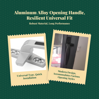 Aluminum Alloy pane Handle, Casement pane Handle, Rotating Crank, Universal Replacement, effortless function, Easy Installation