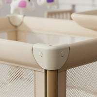 Multifunctional Baby Crib Instant-Fold Fold Rolling Baby Bassinet Rocking