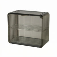 2-Tier Cup Rack Ribbed Sides Draining Cup Simple to Clean to Clean Household Storage