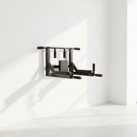 Strength Station with Backrest Ergonomic Home Workout Station with Foam Grips Supportive Fitness Equipment for Athletes