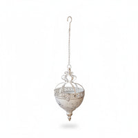 Hanging Planter with Chain Openwork Hanging Round Planter Hook Mount for Balcony