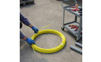 Flexible Cable Pulling Rod Smooth Cable Running Rod Coiled Cable Puller Tape with Pulling Heads Strong for Electricians