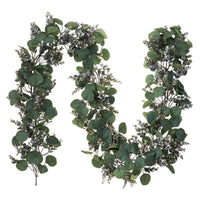 Boxwood Eucalyptus Garland Dense Artificial Greenery Garland Flexible Artificial Eucalyptus Vine