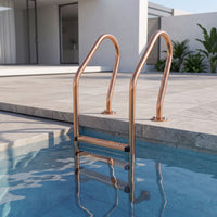 Stainless Steel Pool Ladder Non-Slip Pool Ladder with Handrails No-Embed for Families, Residential Pools, Spas