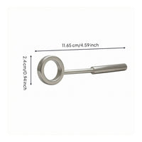 Brass Mouthpiece Practice Tool Silver-Toned Lip Vibration Practice Tool Polished