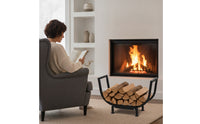 Detachable Curved Firewood Rack Compact Firewood Rack with Curved Frame Sturdy Heavy-Duty for Homeowners
