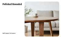 firm Wood Construction Round Pedestal Table Nordic Design Tripod End Table Space-Saving Household Furniture Minimalist visual appeal for Apartment Dwellers, homeowners, Students, Living Room, Balcony, Small areas, perusing alcove