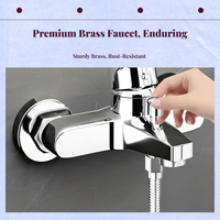 Brass pressure balance shower faucet