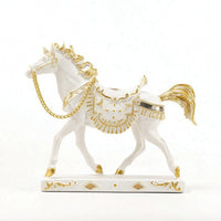 Standing Horse Figurine Resin Sculpture Elegant for Shelf, Office