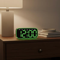 LED Digital Alarm Clock Modern Design Large Display Digital Clock for Seniors