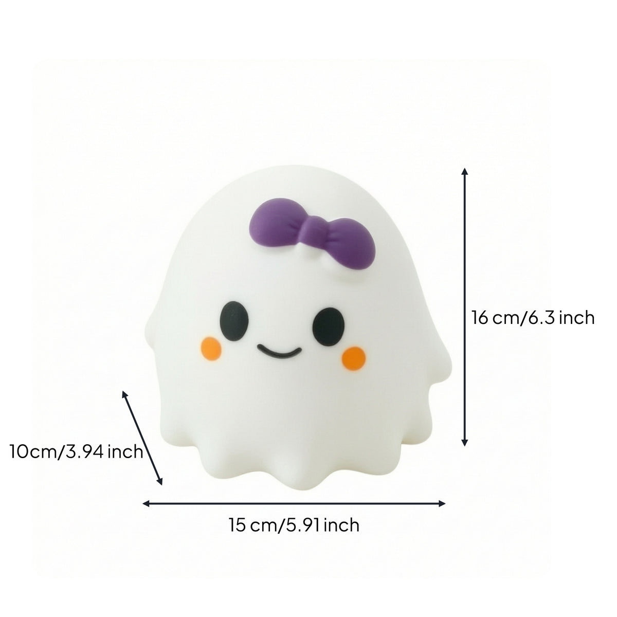 Halloween Ghost Squishy Toy Jumbo Ghost Squishy Cute Stress-Relief for Fidgeters