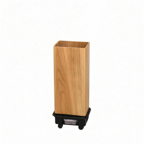 Rolling Umbrella Stand Water-Collection Tray Wood-Grain Umbrella Stand
