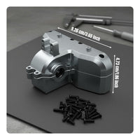 1:14 RC Rear Gearbox Cover Anodized Finish Aluminum Gear Case