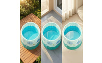 No-Inflation Kids Pool with Ocean Balls Portable Foldable Pool with Toys Easy to Store Quick-Setup for Toddlers, Families, Garden, Home