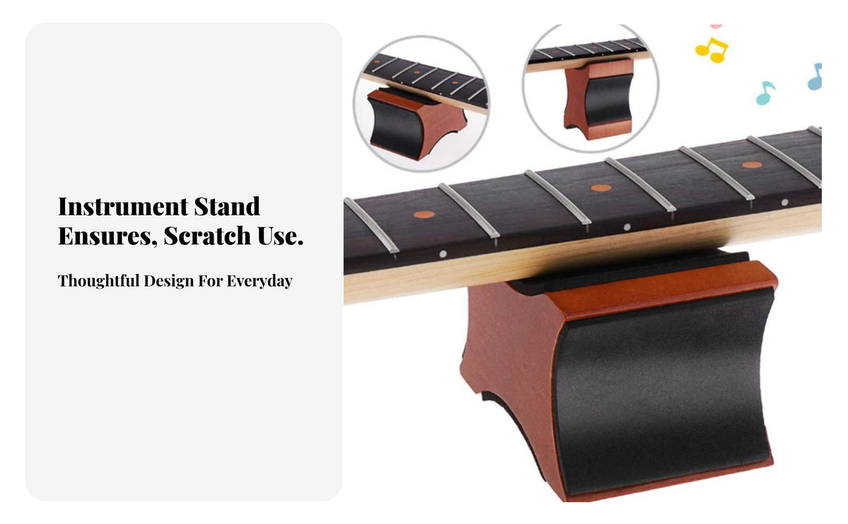 Guitar Neck Rest Non-Slip Guitar Neck Cradle Support Universal Long-Lasting Construction for Luthiers, String Changing, Workshop