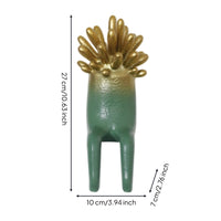 Abstract Sculpture Textured Climbing Figurine Vertical for Office, Study