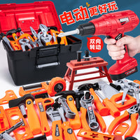 Children's Toolbox Set - Pretend Repair Tools with Toy Drill and Screwdriver