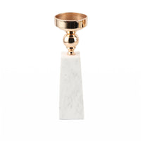 Marble Column Candle Holder Luxury Style Marble Candle Holder Fine Detailing Home Decor for Hotel