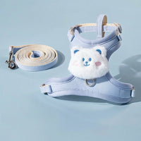 Cat Harness and Leash Set, Soft Polyester Cat Walking Vest with Adjustable Strap, No Pull Vest Harness for Safe Outdoor Walking for Small Pets