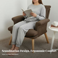 Revolving Armchair with Footrest Adjustable Recline Recliner with Footrest Reclining Function Modern Aesthetic