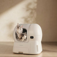 Automatic Cat Waste Container Anti-Scattering Enclosed Cat Waste Container Intelligent Pet Supply for Cats, Home, Living Room