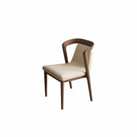 Upholstered Wood Frame Chair Modern Design Dining Seat Minimalist Design Ergonomic Supportrest for Study Room, Home Office