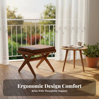 With Armrests Highrear Slatted Armchair Contemporary and aesthetics Single Sofa Sturdy Frame Lounge Chair Ergonomic for Book Lovers, Design aficionados, Balcony, perusing corner, Home Library, Study Room