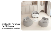 Sofa and Armchair Set Modern Design Commercial Furniture Minimalist Design Easy to Clean for Office Workers, Guests