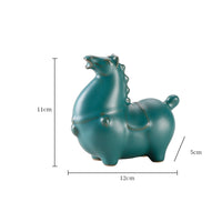 Symbol of Success Ceramic Horse Figurine Nurturable Astrological Horse Ornament Retro Design Chinese Astrological Creature Ornament Traditional Craftsmanship for Collectors, Home Decor, Office Desk