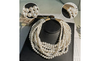 Layered Pearl Necklace Elegant Layered Necklace Versatile Jewelry for Brides, Weddings