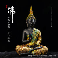 厂家批发泰国佛像树脂工艺品东南亚创意玄关家居饰品摆件跨境优选