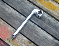 Bicycle Stem 22.2mm Silver Two-Bolt for City Bikes