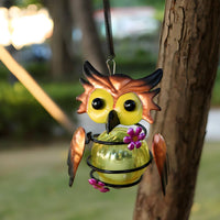 Solar Bee Light Weatherproof Garden Ornament Metal Construction for Patio, Yard
