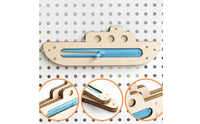 Fine Movement Skills Development Wooden Busy Board Parts Sensory Exploration Educational Activity Board Elements Learning Through Play Wooden Ship Zipper Toy Easy to Install for Toddlers, Babies