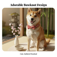 Bow Tie Dog Engravable Dog with Bow Tie Material for Dogs, Young Dogs, Daily Wear, Outdoor Walks, Photo Shoots
