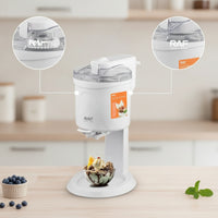 Homemade Countertop Ice Cream Maker Compact Automatic Ice Cream Maker Electric Appliance Space-Saving for Families