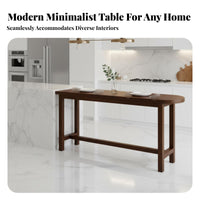 Wooden Bar Counter sturdy Wood Construction Narrow Bar Table Modern Minimalist design Household Furniture for Homeowners, Living Room, Kitchen, Entryway