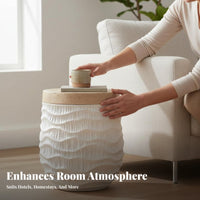 Tree Stump Stool No Assembly Required Carved Stumpdesign Table for Lounge Area