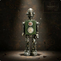 Retro Robot Figurine Collectible Industrial Robot Decoration Gift Home Decor for Coffee Shop