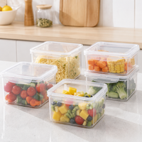 Tupperware, Storage Container, Microwave Compatible, Transparent, Food Storage Container, Plastic, Freezer Compatible, With Lock, For Meal Prep, Bento