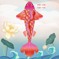 新款鲸鱼锦鲤海豚风筝潍坊风筝专供微风易飞会飞的鱼风筝批发厂家