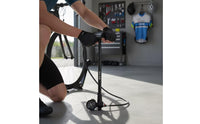 Lightweight Cycle Pump with Presta and Schrader Valves Compact Portable Cycle Tire Pump Two Valve for Cyclists, Commuters, Roadside, Garage